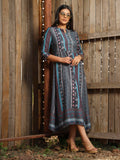 Long indie print Mishran dress Etiquette Apparel