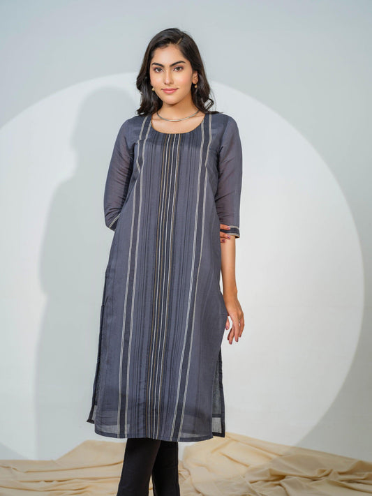 Maheshwari Stripe Kurta - Etiquette Apparel