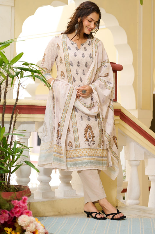 Ethereal Ease Dupatta Set - Etiquette Apparel