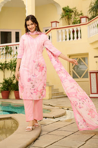 Pink Poise Duppatta Set - Etiquette Apparel