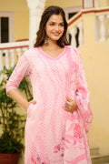 Product Carousel Image 2: Pink Poise Duppatta Set