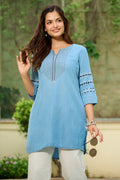 Product Carousel Image 7: The Blue Edit Denim Top