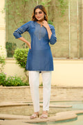 Product Carousel Image 4: The Blue Edit Denim Top