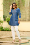 Product Carousel Image 0: The Blue Edit Denim Top