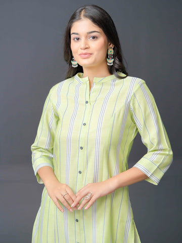 Pleasant Coloured Stripe Kurta