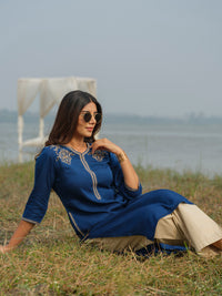 Indigo Mal Kurta - Etiquette Apparel