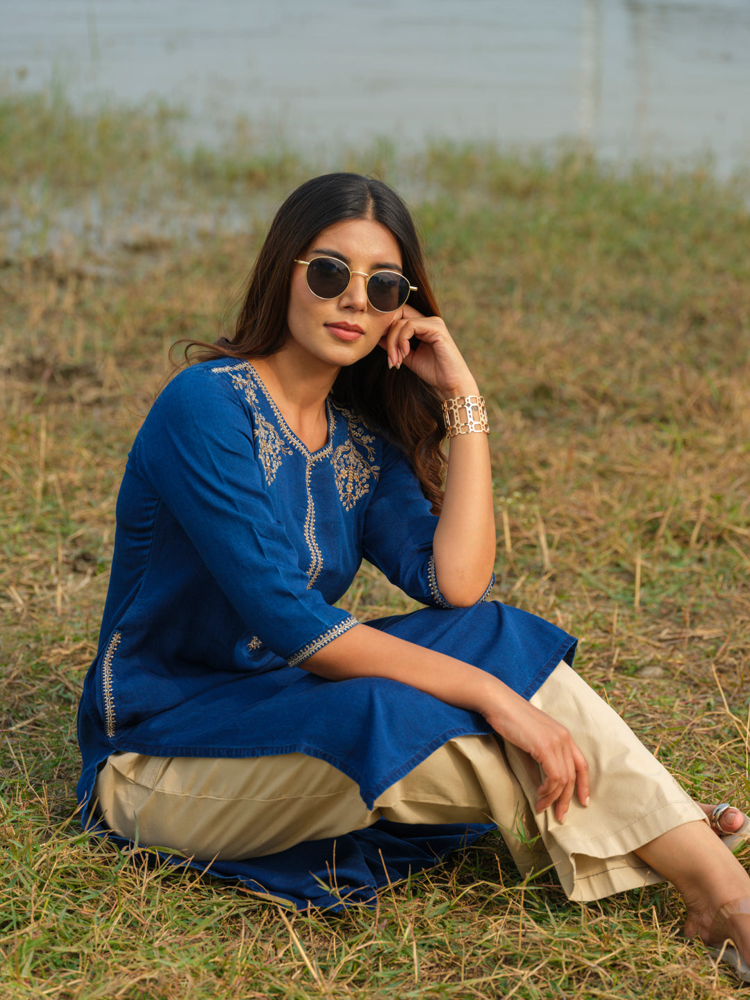 Indigo Mal Kurta - Etiquette Apparel