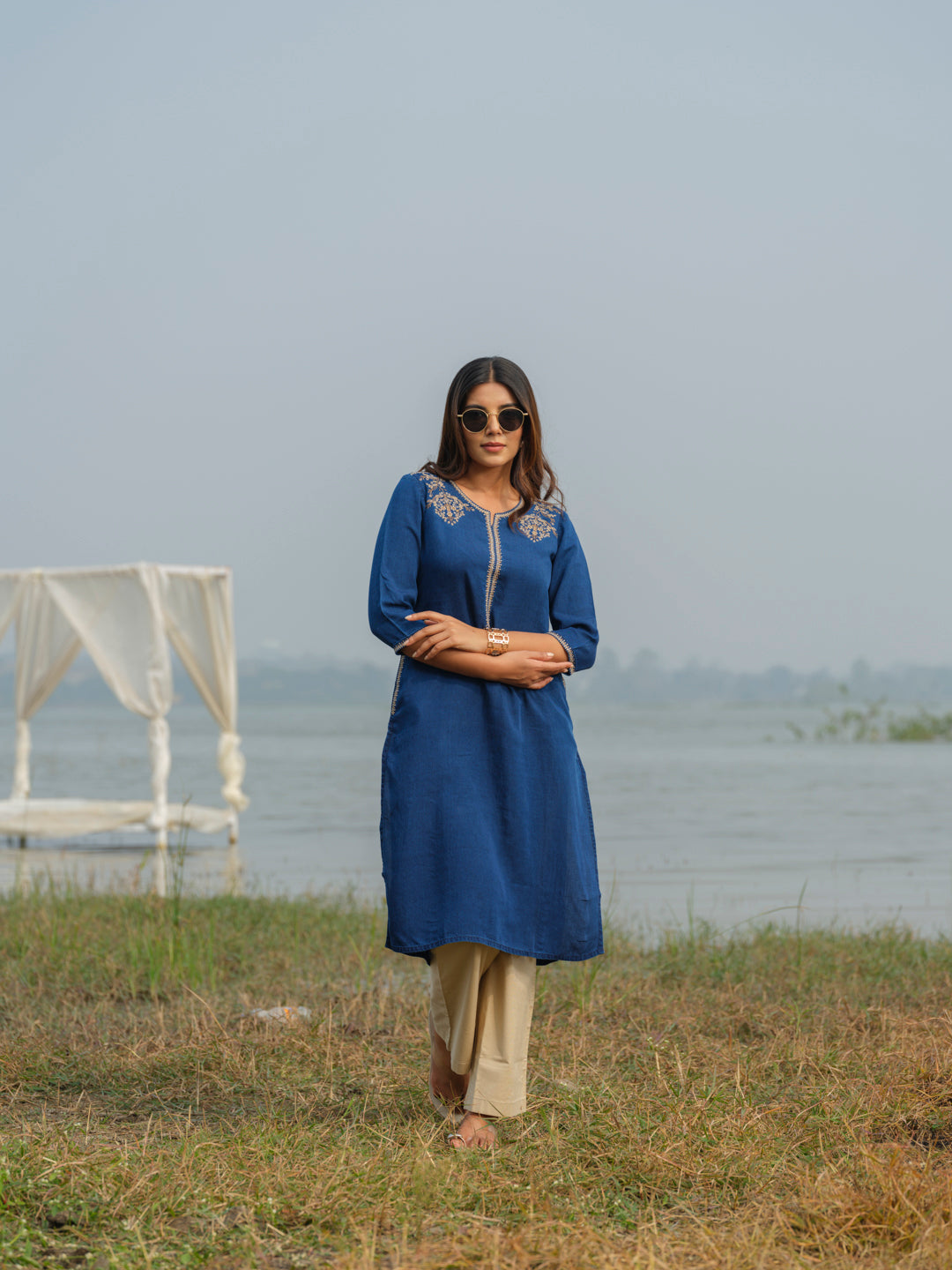 Indigo Mal Kurta - Etiquette Apparel