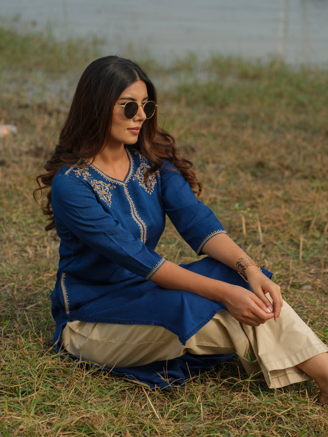 Indigo Mal Kurta - Etiquette Apparel