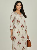 Product Carousel Image 0: Mugal Booti Print Kurta