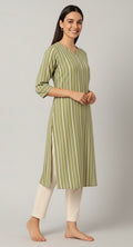 Product Carousel Image 2: Chanderi Stripe Kurta
