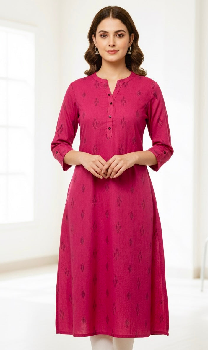 Bright Ikkat Kurta - Etiquette Apparel 