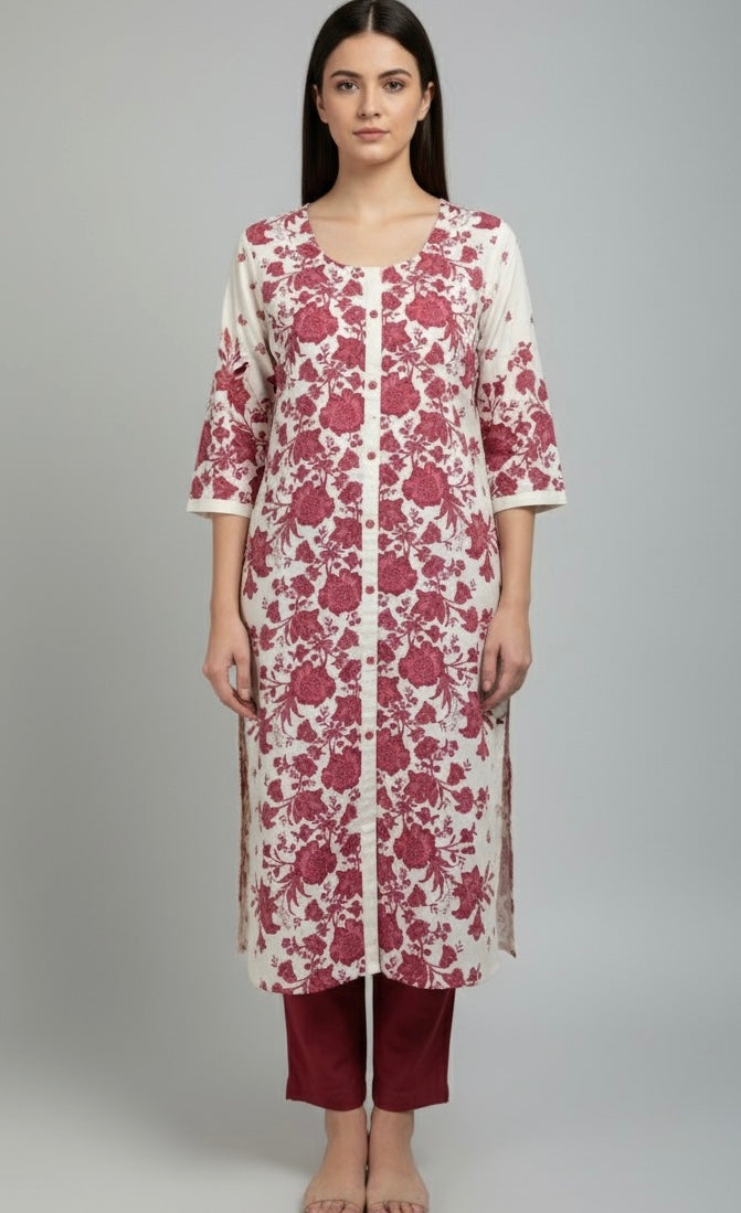Flora and Fun Kurta - Etiquette Apparel