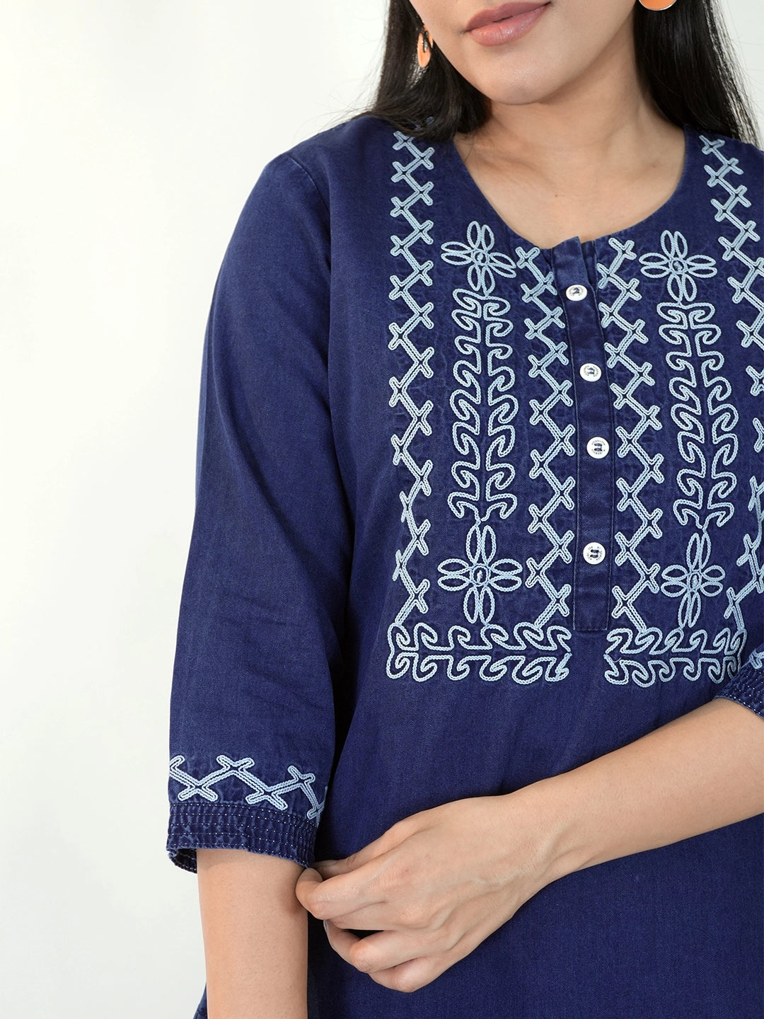 Indigo Diaries Blossom Kurta - Etiquette Apparel