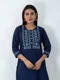 Product Carousel Image 0: Indigo Diaries Blossom Kurta