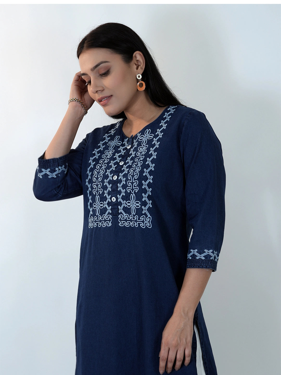 Indigo Diaries Blossom Kurta - Etiquette Apparel