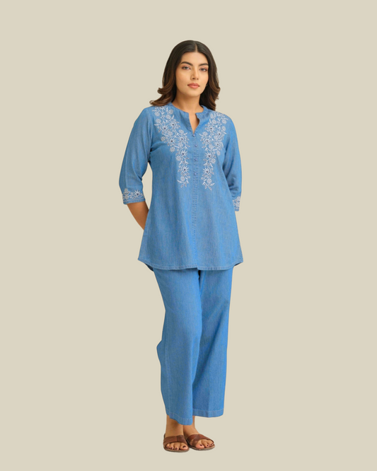 Indigo Muse Co-ord Set - Etiquette Apparel