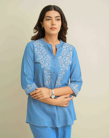 Indigo Muse Co-ord Set - Etiquette Apparel 