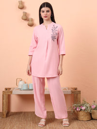 Comforting Single Tone Co-Ord Set - Etiquette Apparel