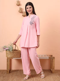 Comforting Single Tone Co-Ord Set - Etiquette Apparel