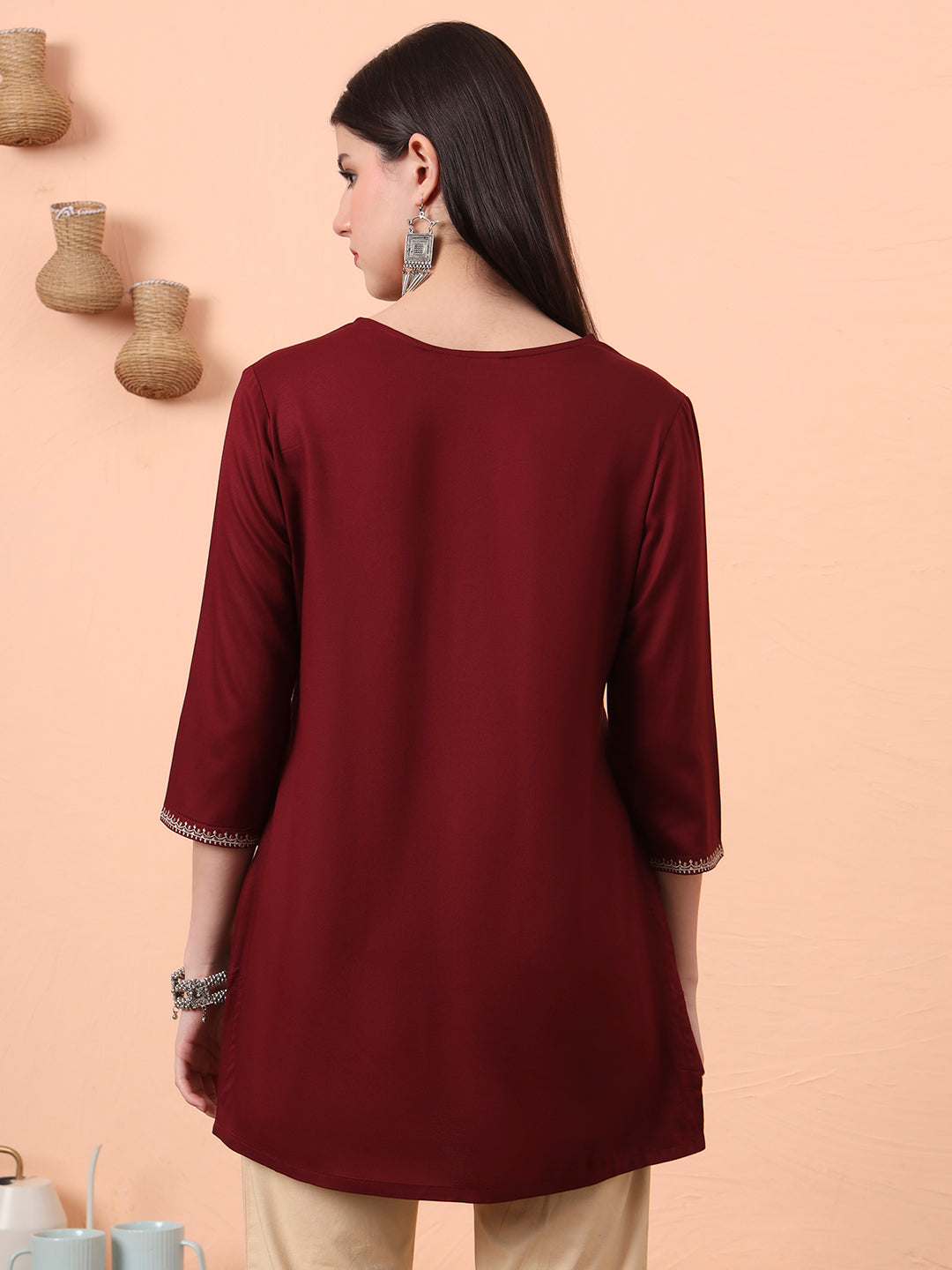Product Carousel Image 7: Tiny Tangles Embroidered Top