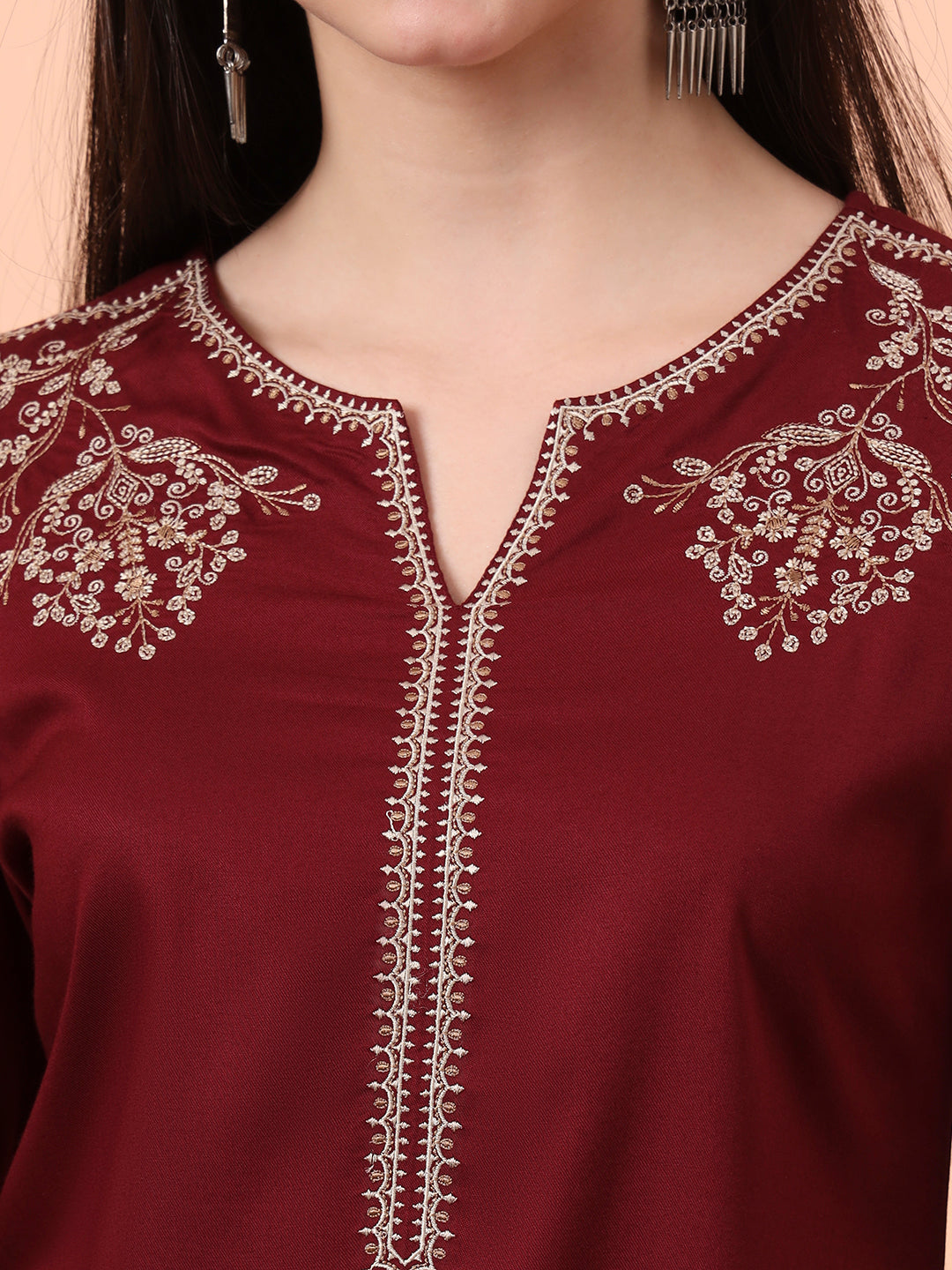 Product Carousel Image 2: Tiny Tangles Embroidered Top