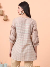 Check and Charm Short Top - Etiquette Apparel