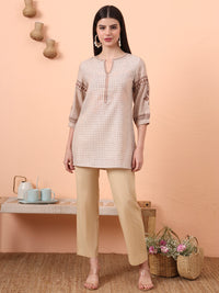 Check and Charm Short Top - Etiquette Apparel