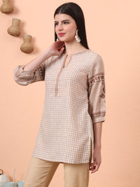 Check and Charm Short Top - Etiquette Apparel