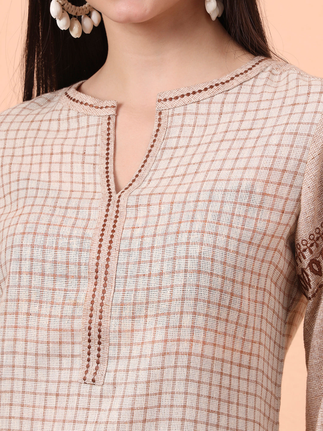 Check and Charm Short Top - Etiquette Apparel
