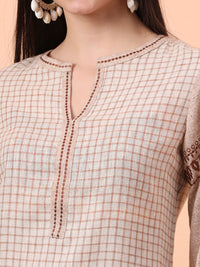 Check and Charm Short Top - Etiquette Apparel