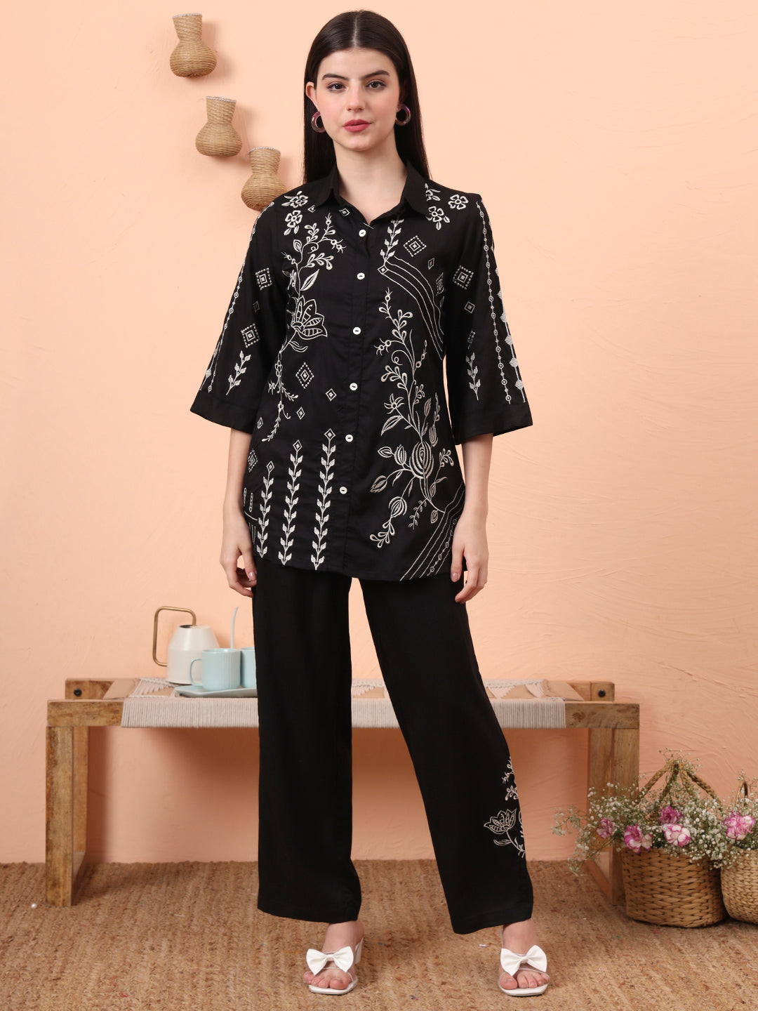 Product Carousel Image 6: Doodle Embroidered Co-ord Set
