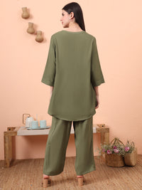 Comforting Single Tone Co-Ord Set - Etiquette Apparel