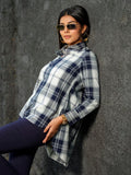 Sturdy indigo checks Youth Edit shirt top Etiquette Apparel