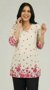Summer florals printed top - Etiquette Apparel