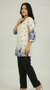 Summer florals printed top - Etiquette Apparel