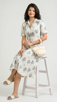 Sunlit Floral Ease Dress - Etiquette Apparel
