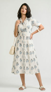 Sunlit Floral Ease Dress - Etiquette Apparel