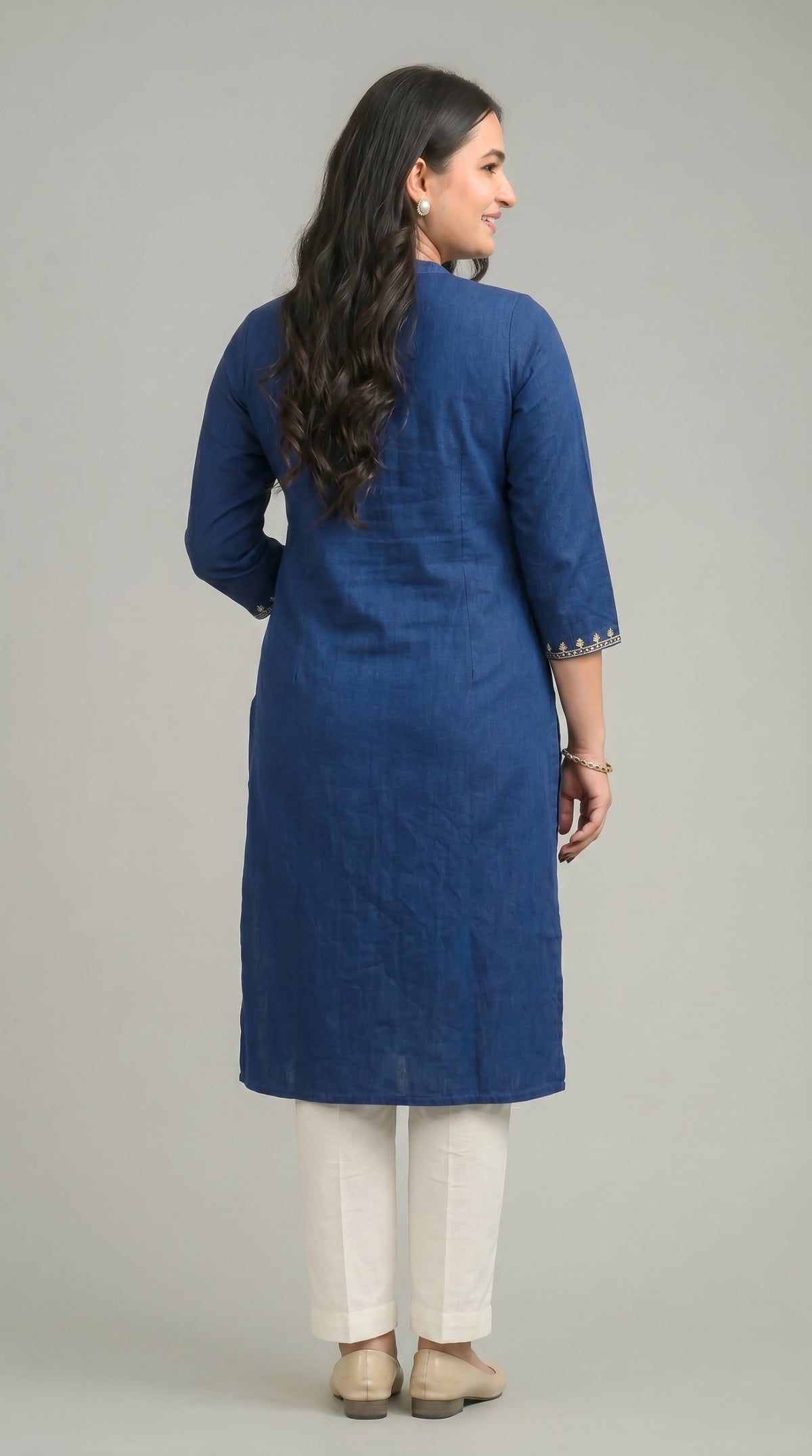 Elevate Your Workwear with Denim Kurta - Etiquette Apparel