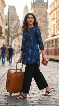 Roomy Fit Abstract Top
