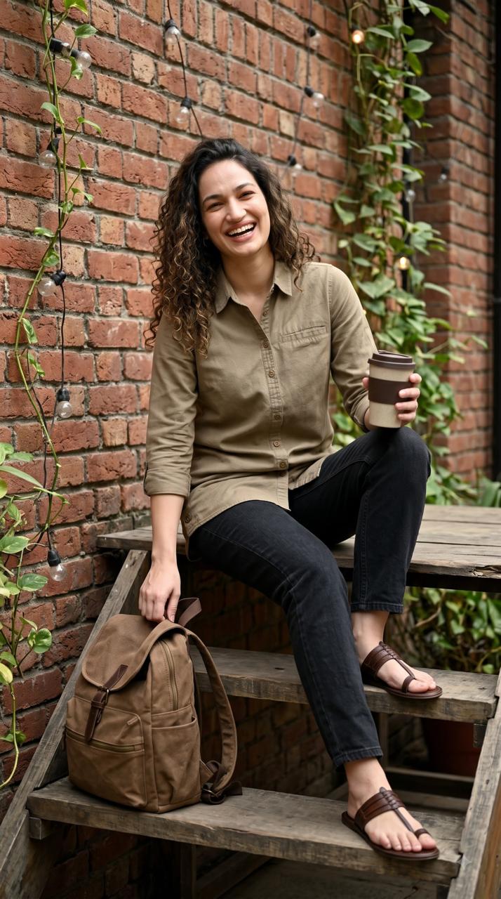 Buttoned Longline Shirt