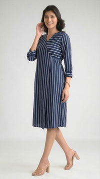 Stripe me Bold Dress - Etiquette Apparel