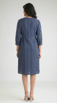 Stripe me Bold Dress - Etiquette Apparel