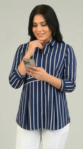 Product Carousel Image 12: Bold Stripes & Strong Impression Top