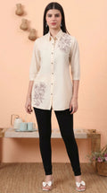 Product Carousel Image 0: Flex Embroidered Boota Short Top