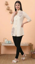 Product Carousel Image 2: Flex Embroidered Boota Short Top