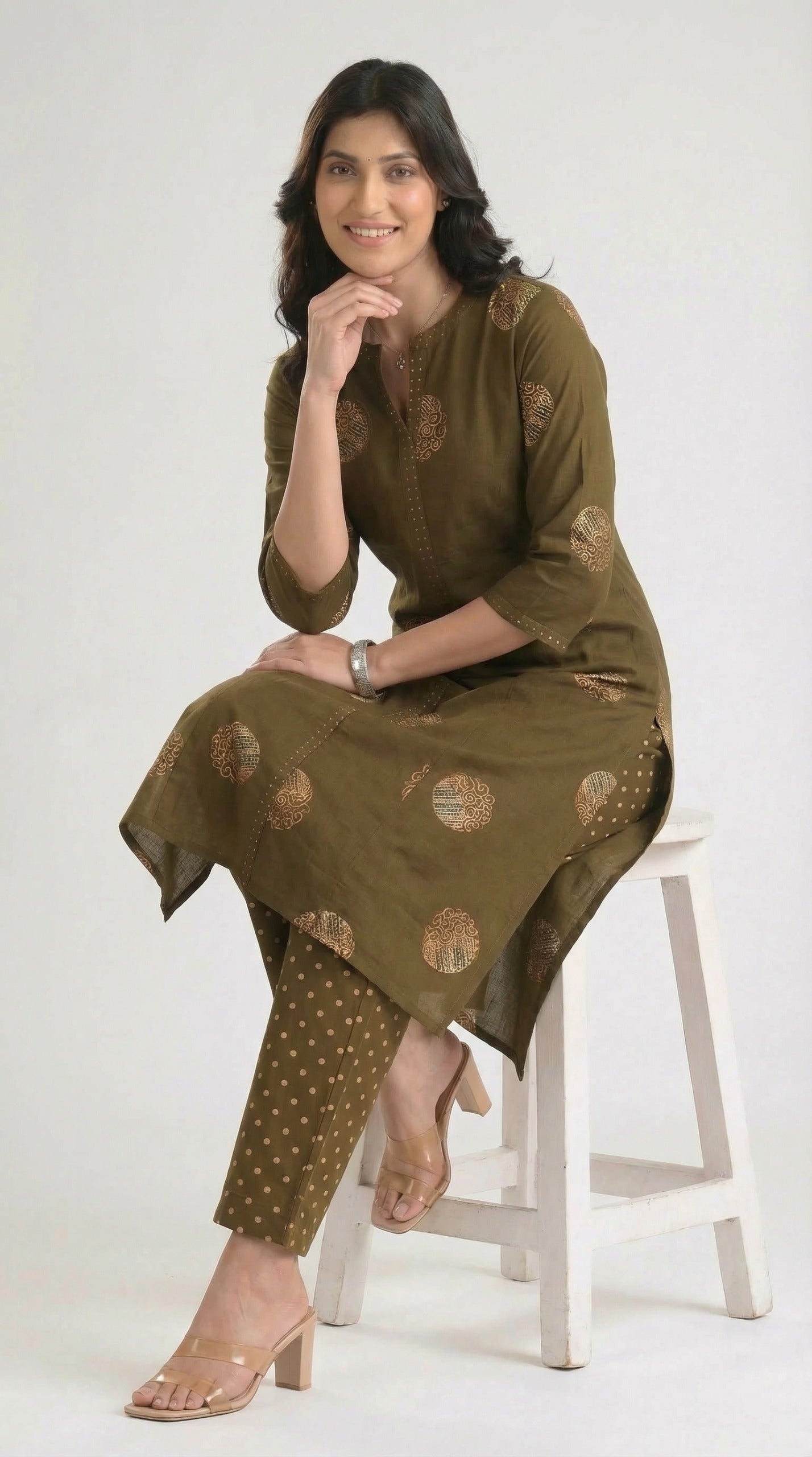 Dot and Glow Kurta Set - Etiquette Apparel