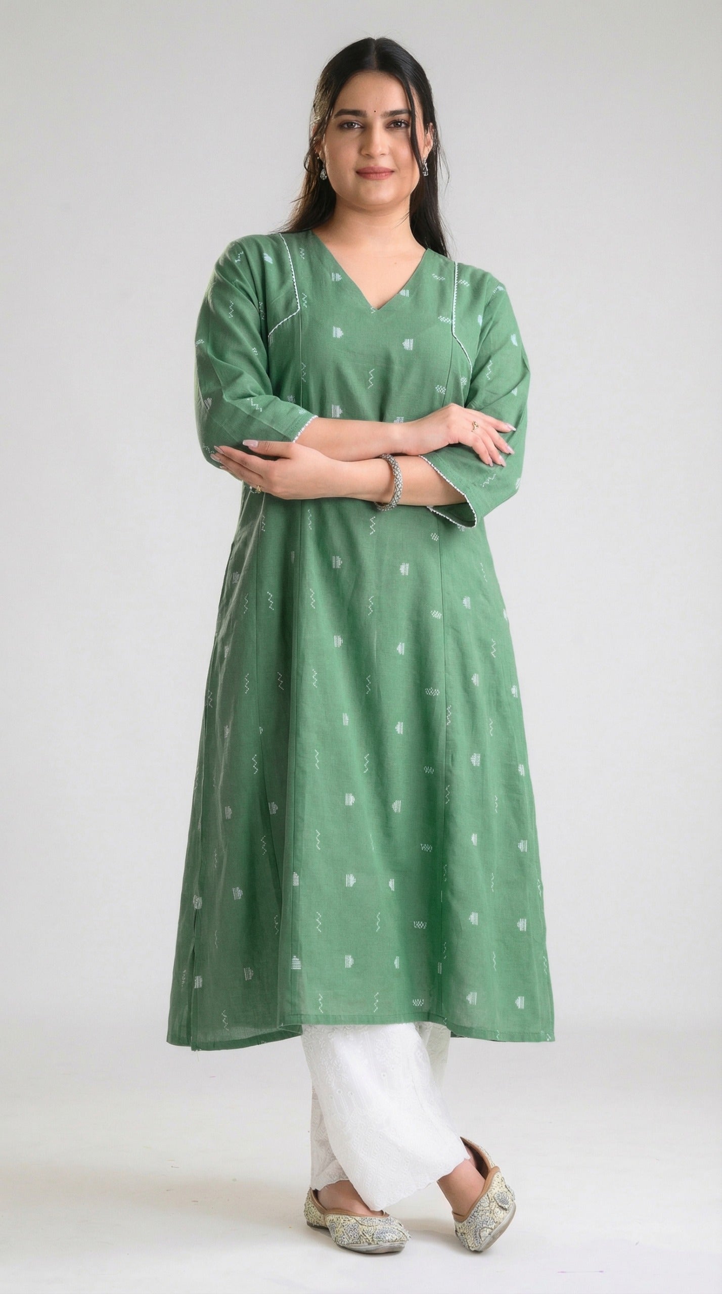 Festive Pastel Glam Kurta - Etiquette Apparel