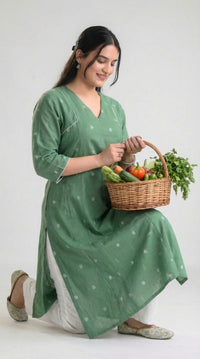 Festive Pastel Glam Kurta - Etiquette Apparel