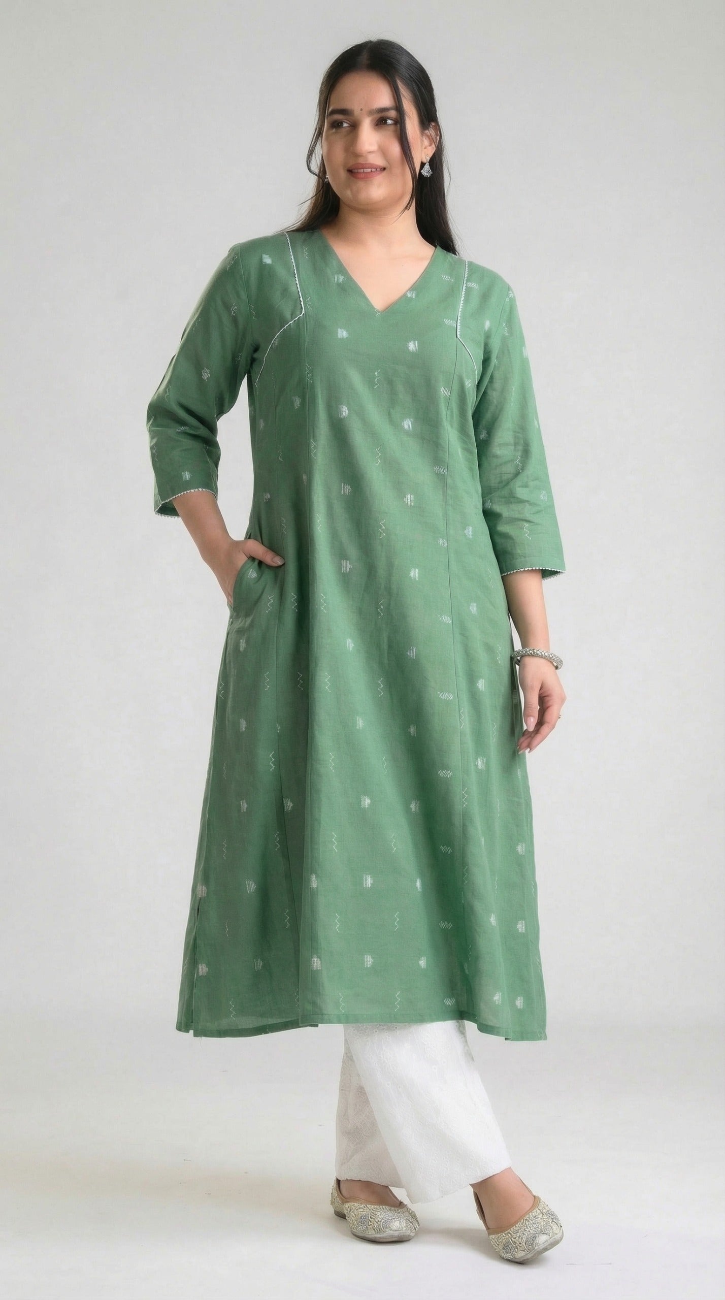 Festive Pastel Glam Kurta - Etiquette Apparel